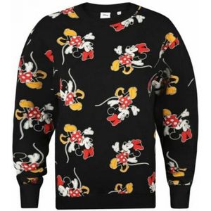 Disney Dames/Dames Strides Minnie Mouse All-Over Print Sweatshirt (Zwart) - Maat L