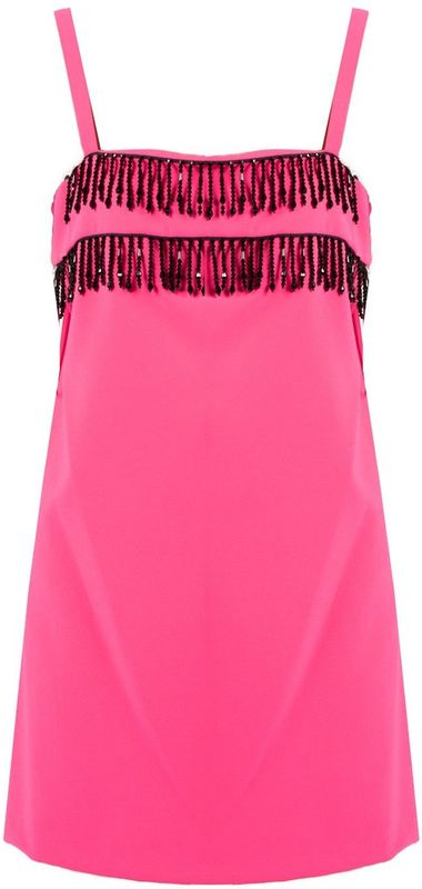 Pinko - Kleedje - Roze - Mini-jurk met Fijne Bandjes