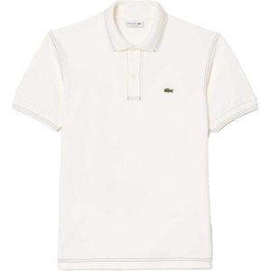 Lacoste Heren L.12.12 Pique Zwaargewicht Klassiek Poloshirt (Wit)
