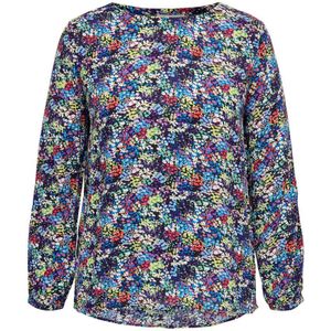 ONLY CARMAKOMA top CARAYANA LIFE met all over print blauw/ paars