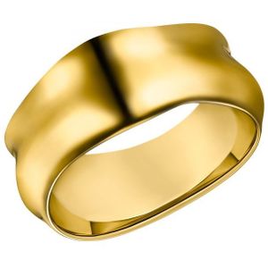 s.Oliver Ring voor dames, roestvrij staal IP goud
