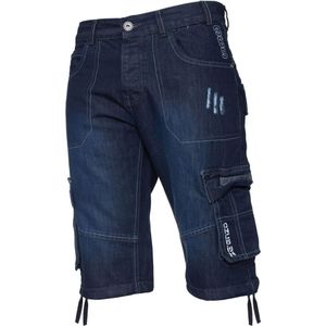 Enzo Cargo Combat Denim-shorts Voor Heren - Maat 32 (Taille)