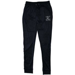 Girl's Juicy Couture Glitter Velour Joggers in Navy