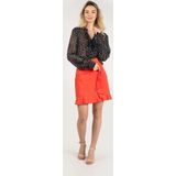 Pinko - Chiacchierone Rok - Rood - Plooirok