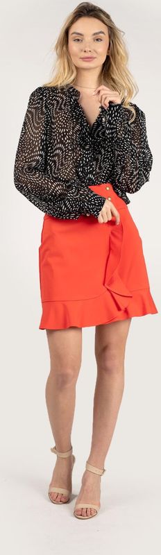 Pinko - Chiacchierone Rok - Rood - Plooirok