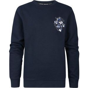 Petrol Industries - Jongens Artwork Sweater Elmhurst - Blauw - Maat 6J / 116cm