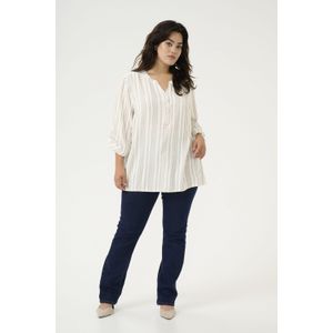 Blouse met lange mouwen Regular fit Chalk / Chinchilla Stripe white