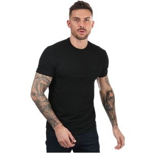 Armani Exchange zwart T-shirt van stretchkatoen voor heren