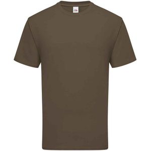 Fruit Of The Loom Heren Ringgesponnen Premium T-Shirt (Truffelbruin)