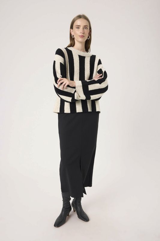 Pullover SLBriony Pullover Baggy fit black offwhite