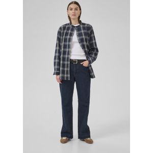 My Essential Wardrobe - Blouse 'MarlyMW' - Crème/Nachtblauw - Klassieke Blouse