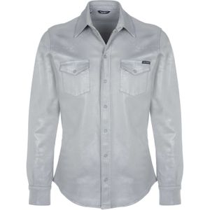 Dolce & Gabbana - Slim Fit - Formele Overhemd - Zwart - Katoen