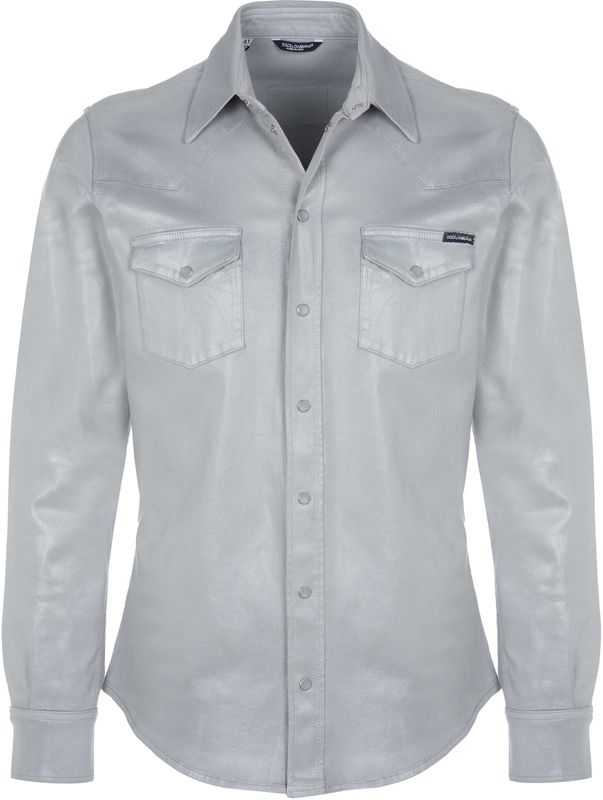 Dolce & Gabbana - Slim Fit - Formele Overhemd - Zwart - Katoen