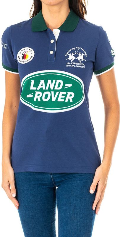 Damespolo - Azu-groen - 100% Katoen - Korte Mouwen met Reverskraag