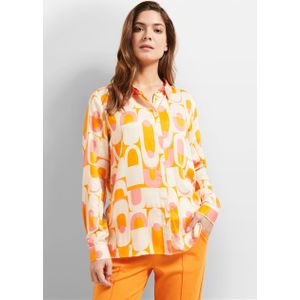 Bugatti Damen Overhemdblouse van vloeiende stof