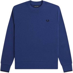 Fred Perry Unisex Sweatshirt met ronde hals voor volwassenen (Blauw)