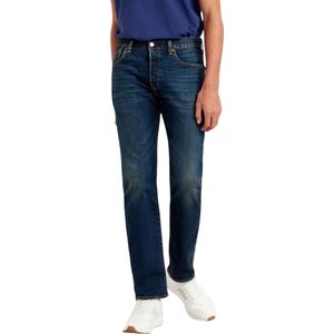 Levis Heren 501 Original Block Leather Patch Jeans (Denim)