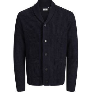 Produkt Sweaters Dennis Knit Shawl Neck Cardigan Blauw