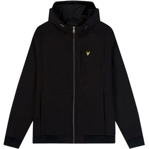 Lyle & Scott Heren fleece gevoerd softshell jack (Zwart)