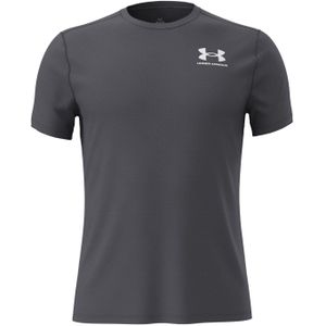 Under Armour Unisex HeatGear T-shirt voor volwassenen (Kasteelrots Grijs)