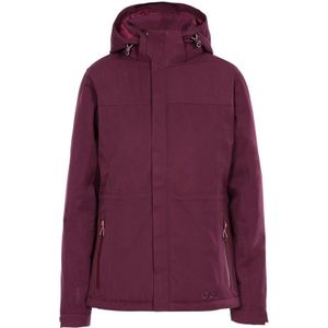 Trespass - Dames Mendell Waterdichte Jas (Bordeaux Rood) - Maat M