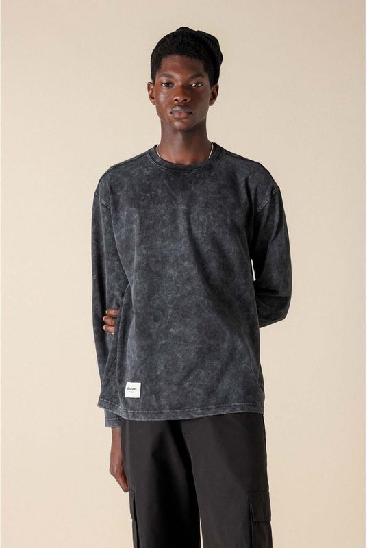 Mizuno - SPORTSTYLE LONGSLEEVE T-SHIRT - Zwart - Longsleeve