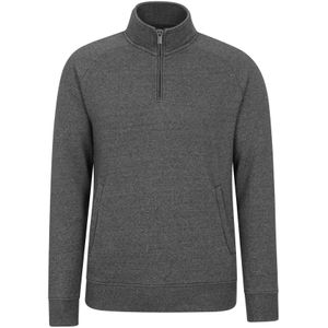 Mountain Warehouse Heren Bamburgh Trui met halve rits (Houtskool)