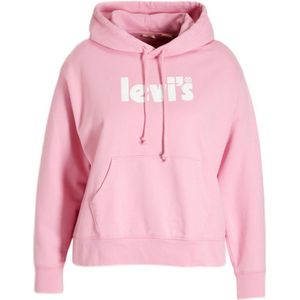 Levi's Plus standaard hoodie met grafische print voor dames, roze