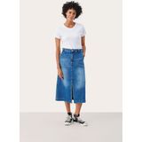 Part Two - Calia - Spijkerrok - Blauw - A-lijn - 3/4 Lengte