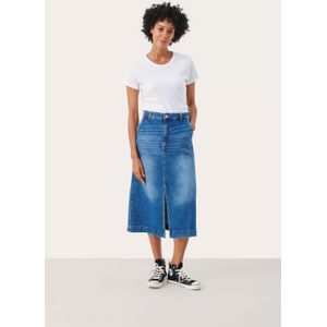 Part Two - Calia - Spijkerrok - Blauw - A-lijn - 3/4 Lengte