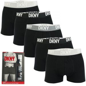 Heren DKNY Portland 5 Pack Trunk Boxershort in Zwart