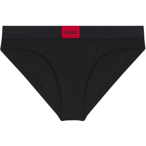 Hugo Dames/Dames Effen Logo Slips (Zwart)