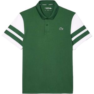 Lacoste Heren Pique Ultra Dry Tennis Poloshirt (Groen, Wit)