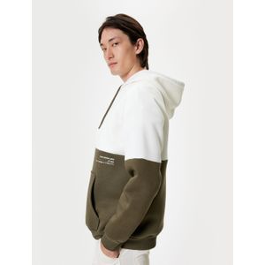 Koton SWEATSHIRTS Capuchon kraag Met kleurblokken Sweatshirt