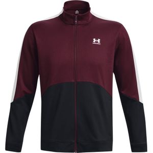 Heren Under Armour Tricot Fashion Jacket Warmup Tops in Zwart