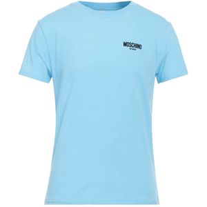 Moschino - Swim-logo - T-shirt - Lichtblauw