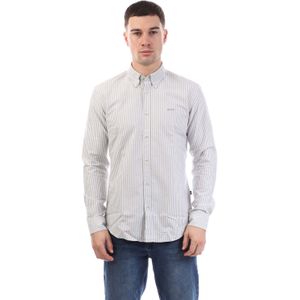 Heren Boss H-Roan-Bd-E-C1-243 Slim Fit Overhemd in Groen