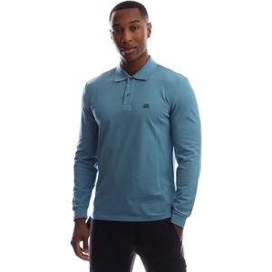 C.P. Company - Stretch Piquet - Herenpolo - Egeïsch Blauw - Lange Mouwen