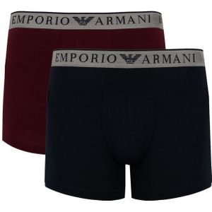 Emporio Armani Boxershorts 2 Pack Heren Blauw - Maat L