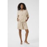 Overhemd met lang mouwen Baggy fit Feather Gray/Chalk Lace Print grey white