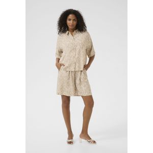 Overhemd met lang mouwen Baggy fit Feather Gray/Chalk Lace Print grey white