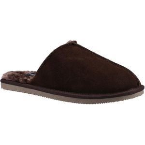 Hush Puppies Heren Coady Suede Slippers (Bruin)