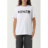 Kenzo, Dames, Tops, Wit, Maat: S Katoen,