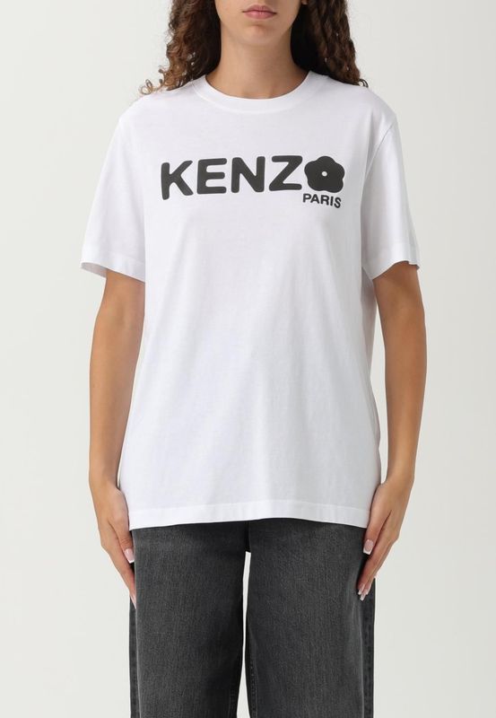 Kenzo, Dames, Tops, Wit, Maat: S Katoen,