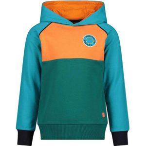 Orange Stars hoodie Kwinten groen/blauw/oranje