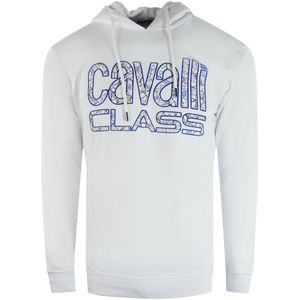 Cavalli Class - Hoodie - Wit - Met Bloemenlogo