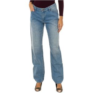Lange rechte jeans 6Y5J15-5DWQZ dames