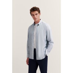 Bugatti - Oxford Overhemd - Gestreept - 100% Katoen - Easy Care