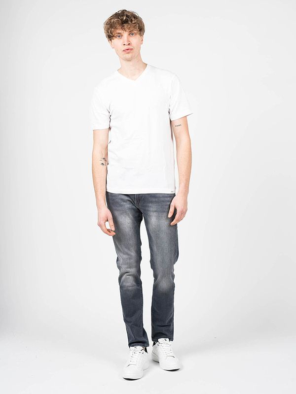 Pepe Jeans - V-Hals T-Shirt - Wit - 2-Pack - Heren