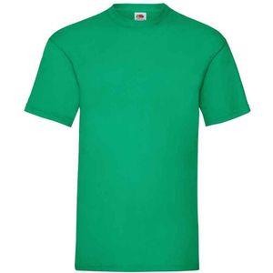 Fruit of the Loom Heren Valueweight T-Shirt (Kelly Groen)